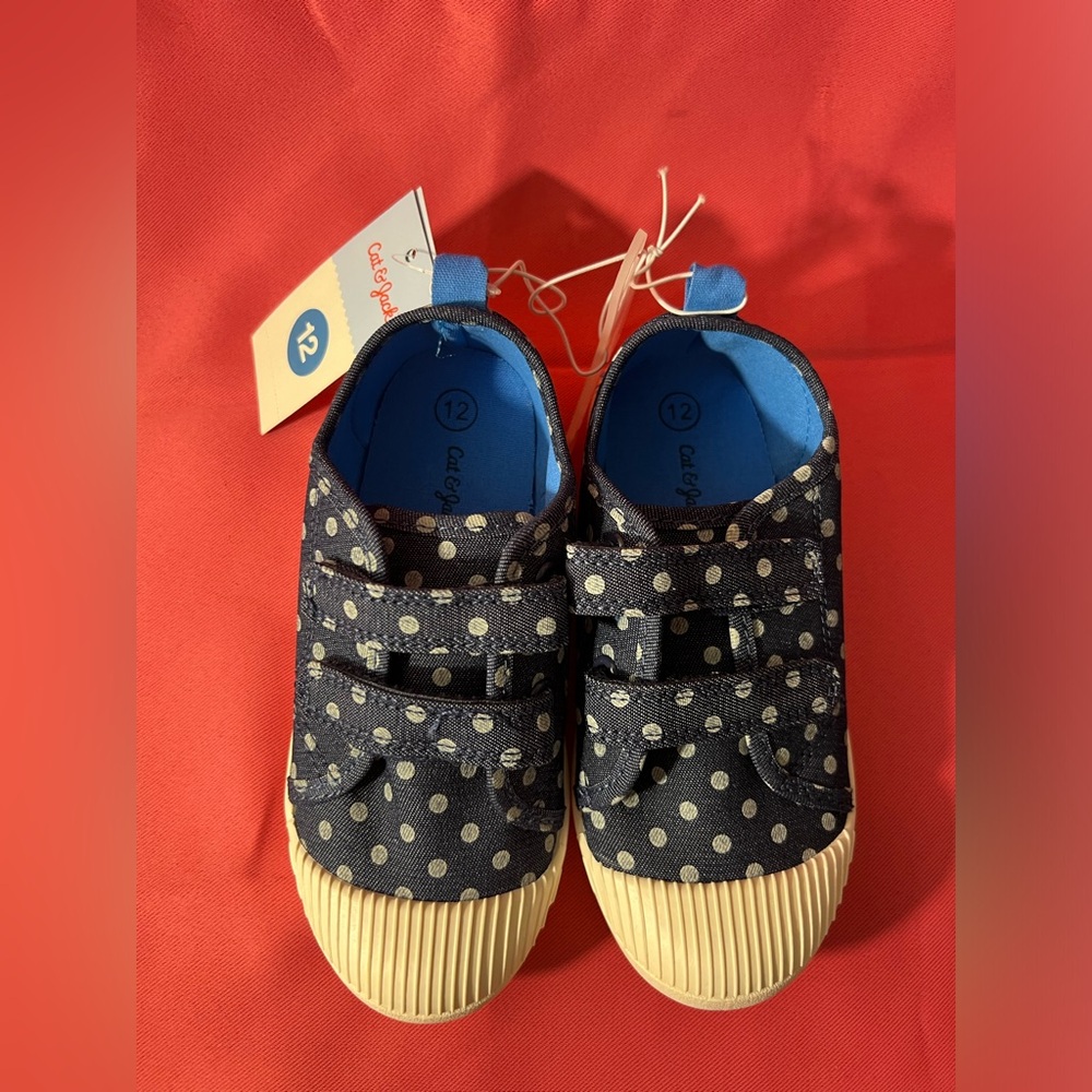 Polka Dot Kids Shoes - Black and Cream - Picture 2 of 5